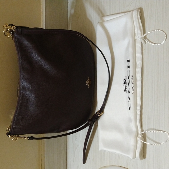 Coach Bags Coach Oxblood Gold Sutton Purse Bag Poshmark